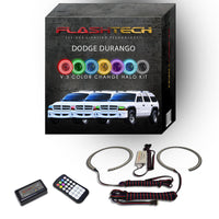 Dodge Durango V.3 Fusion Color Change LED Halo Headlight Kit 1999-2003
