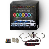 Dodge Durango V.3 Fusion Color Change LED Halo Headlight Kit 1999-2003