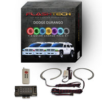 Dodge Durango V.3 Fusion Color Change LED Halo Headlight Kit 1999-2003