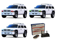 Dodge Durango V.3 Fusion Color Change LED Halo Headlight Kit 1999-2003