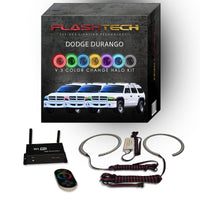 Dodge Durango V.3 Fusion Color Change LED Halo Headlight Kit 1999-2003