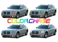 Dodge Magnum ColorChase Headlight & LED Halo Fog Light Kit 2005-2007