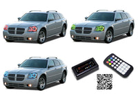 Dodge Magnum V.3 Fusion Color Change LED Halo Headlight Kit 2005-2008