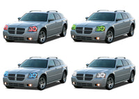Dodge Magnum V.3 Fusion Color Change Headlight & LED Halo Fog Light Kit 2005-2007