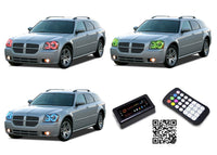 Dodge Magnum V.3 Fusion Color Change Headlight & LED Halo Fog Light Kit 2005-2007