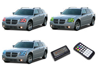 Dodge Magnum V.3 Fusion Color Change Headlight & LED Halo Fog Light Kit 2005-2007
