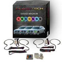 Dodge Magnum V.3 Fusion Color Change LED Halo Headlight Kit 2005-2008