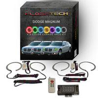 Dodge Magnum V.3 Fusion Color Change LED Halo Headlight Kit 2005-2008
