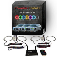 Dodge Magnum V.3 Fusion Color Change LED Halo Headlight Kit 2005-2008