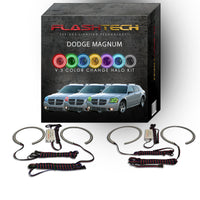 Dodge Magnum V.3 Fusion Color Change LED Halo Headlight Kit 2005-2008