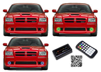 Dodge Magnum V.3 Fusion Color Change LED Halo Fog Light Kit 2005-2008