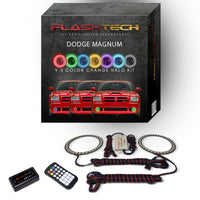 Dodge Magnum V.3 Fusion Color Change LED Halo Fog Light Kit 2005-2008