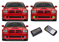 Dodge Magnum V.3 Fusion Color Change LED Halo Fog Light Kit 2005-2008