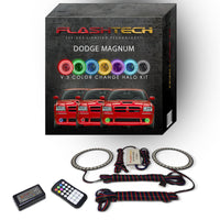 Dodge Magnum V.3 Fusion Color Change LED Halo Fog Light Kit 2005-2008
