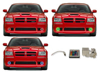 Dodge Magnum V.3 Fusion Color Change LED Halo Fog Light Kit 2005-2008