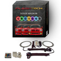 Dodge Magnum V.3 Fusion Color Change LED Halo Fog Light Kit 2005-2008