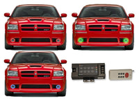 Dodge Magnum V.3 Fusion Color Change LED Halo Fog Light Kit 2005-2008