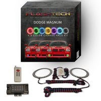 Dodge Magnum V.3 Fusion Color Change LED Halo Fog Light Kit 2005-2008