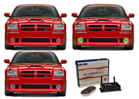 Dodge Magnum V.3 Fusion Color Change LED Halo Fog Light Kit 2005-2008