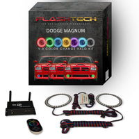 Dodge Magnum V.3 Fusion Color Change LED Halo Fog Light Kit 2005-2008