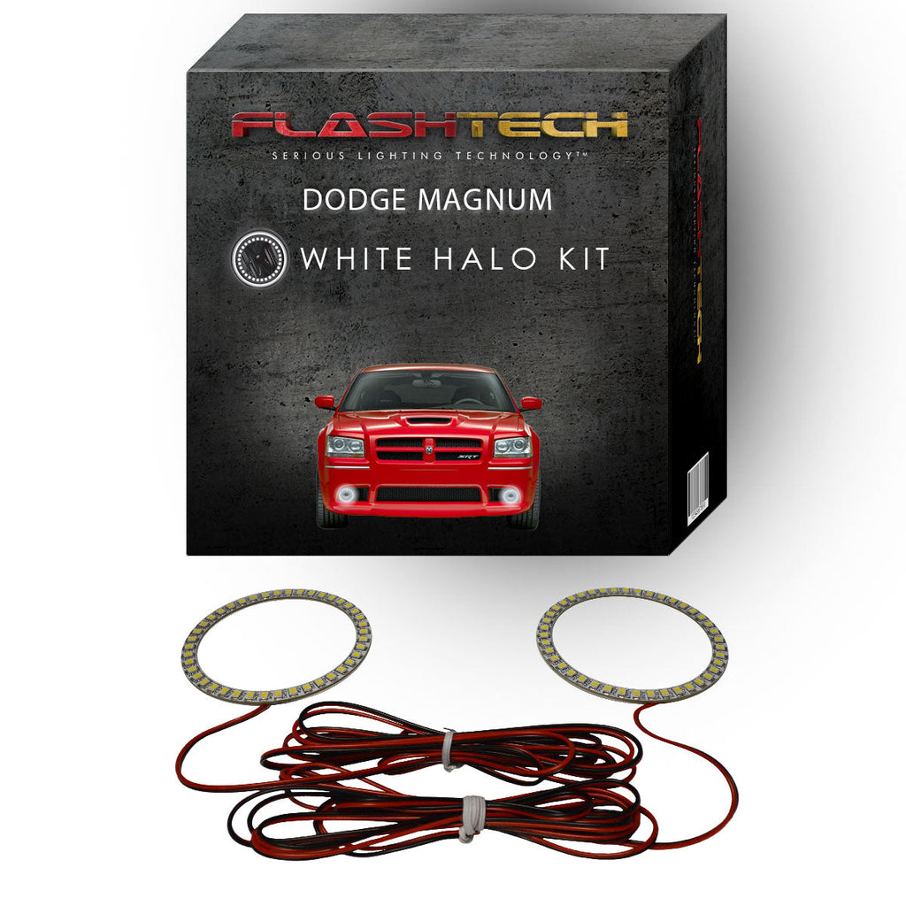Dodge Magnum White LED Halo Fog Light Kit 2005-2008