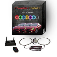 Dodge Neon V.3 Fusion Color Change LED Halo Headlight Kit 2000-2002