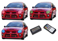 Dodge Neon V.3 Fusion Color Change LED Halo Headlight Kit 2003-2005
