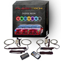 Dodge Neon V.3 Fusion Color Change LED Halo Headlight Kit 2003-2005