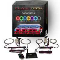 Dodge Neon V.3 Fusion Color Change LED Halo Headlight Kit 2003-2005