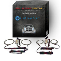 Dodge Nitro V.3 Fusion Color Change Headlight & LED Halo Fog Light Kit 2007-2012