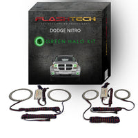 Dodge Nitro V.3 Fusion Color Change Headlight & LED Halo Fog Light Kit 2007-2012