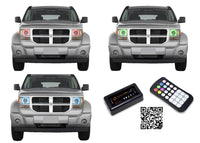 Dodge Nitro V.3 Fusion Color Change LED Halo Headlight Kit 2007-2012