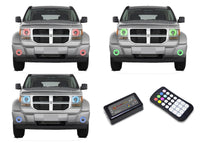 Dodge Nitro V.3 Fusion Color Change Headlight & LED Halo Fog Light Kit 2007-2012