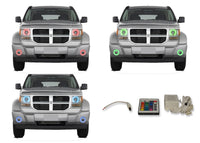 Dodge Nitro V.3 Fusion Color Change Headlight & LED Halo Fog Light Kit 2007-2012