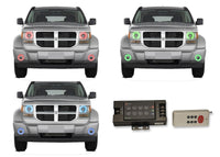 Dodge Nitro V.3 Fusion Color Change Headlight & LED Halo Fog Light Kit 2007-2012