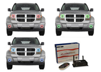 Dodge Nitro V.3 Fusion Color Change Headlight & LED Halo Fog Light Kit 2007-2012