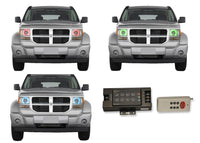 Dodge Nitro V.3 Fusion Color Change LED Halo Headlight Kit 2007-2012