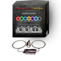 Dodge Nitro V.3 Fusion Color Change LED Halo Headlight Kit 2007-2012
