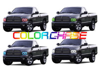 Dodge Ram ColorChase LED Halo Headlight Kit 2002-2005