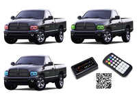 Dodge Ram V.3 Fusion Color Change LED Halo Headlight Kit 2002-2005