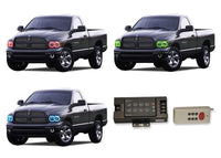 Dodge Ram V.3 Fusion Color Change LED Halo Headlight Kit 2002-2005