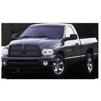 Dodge Ram White Headlight & LED Halo Fog Light Kit 2002-2005