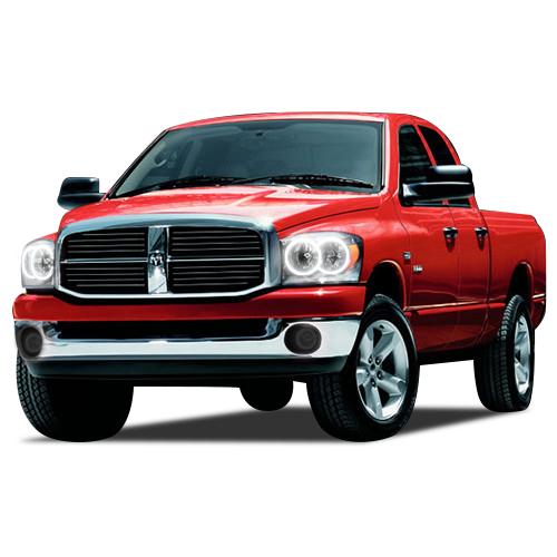Dodge Ram White LED Halo Headlight Kit 2006-2008