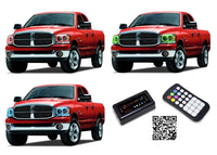 Dodge Ram V.3 Fusion Color Change LED Halo Headlight Kit 2006-2008