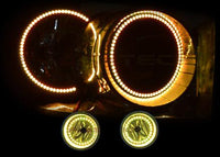 Dodge Ram V.3 Fusion Color Change Headlight & LED Halo Fog Light Kit 2006-2008