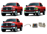 Dodge Ram V.3 Fusion Color Change Headlight & LED Halo Fog Light Kit 2006-2008