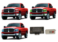 Dodge Ram V.3 Fusion Color Change Headlight & LED Halo Fog Light Kit 2006-2008
