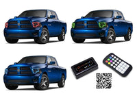 Dodge Ram V.3 Fusion Color Change LED Halo Headlight Kit 2009-2014