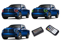Dodge Ram V.3 Fusion Color Change LED Halo Headlight Kit 2009-2014