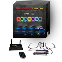 Dodge Ram V.3 Fusion Color Change LED Halo Fog Light Kit 2013-2014